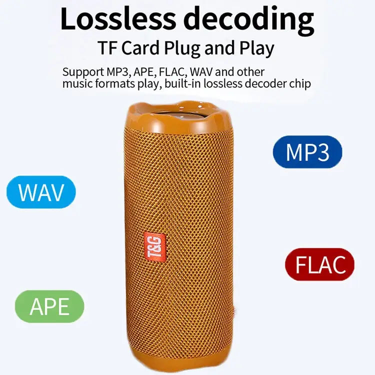 T&G TG191 20W Waterproof Bluetooth Speaker Stereo Double Diaphragm Subwoofer Portable Audio FM Radio - Apple Accessories