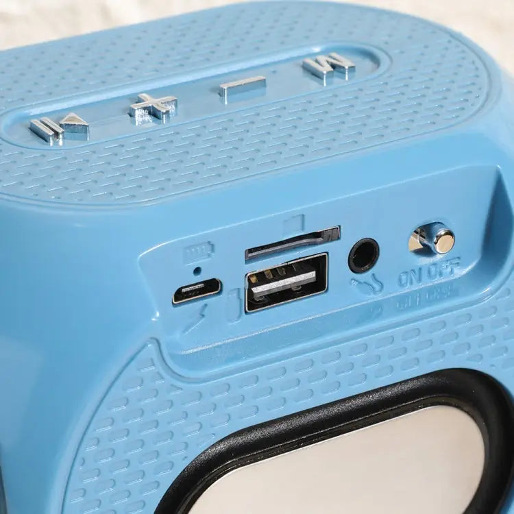 T&G TG196 TWS Subwoofer Bluetooth Speaker With Braided Cord Support USB/AUX/TF Card/FM - Gray