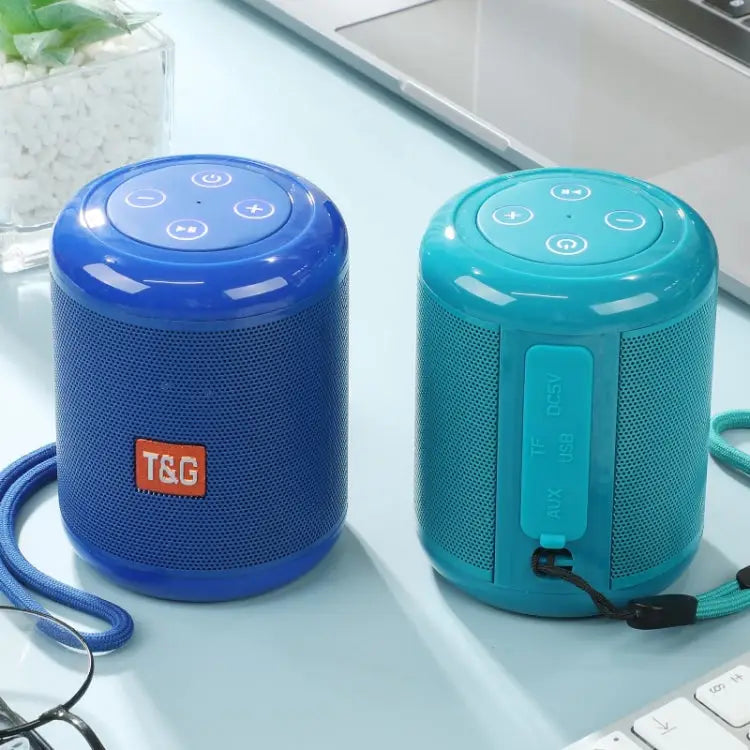 T&G TG519 TWS HiFi Portable Bluetooth Speaker Subwoofer Outdoor Wireless Column Speakers Support TF Card / FM / 3.5mm