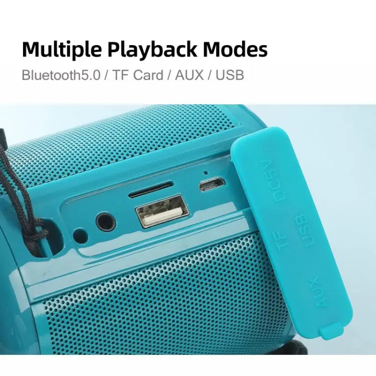 T&G TG519 TWS HiFi Portable Bluetooth Speaker Subwoofer Outdoor Wireless Column Speakers Support TF Card / FM / 3.5mm