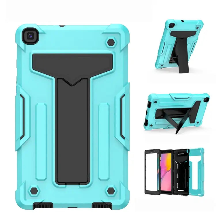 T-shaped Bracket Contrast Color Shockproof PC + Silicone Flat Protective Case For Samsung Galaxy Tab A8.0 (2019) T290
