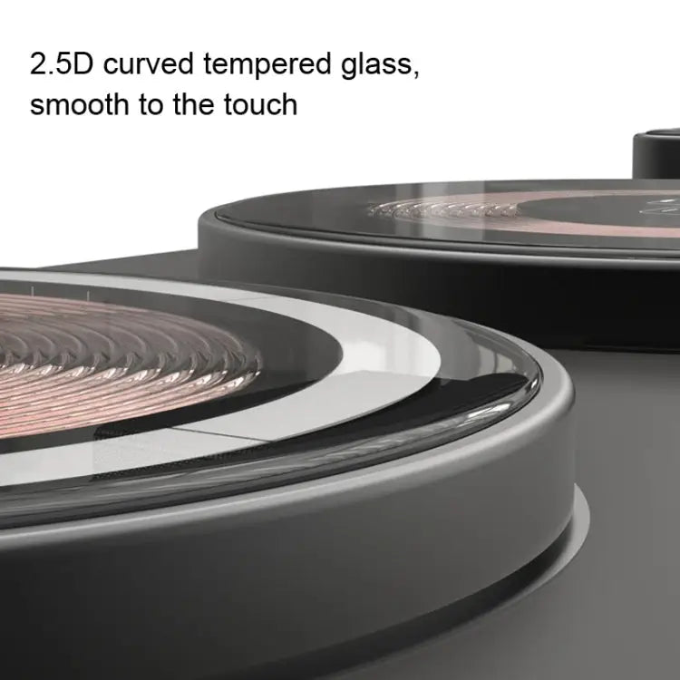 T01 15W 3 in 1 Wireless Charger Foldable Clear Glass Portable Fast Charger - T01