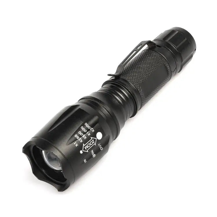 T02 Pen Clip Mini Flashlight T6 Telescopic Zoom Led Flashlight Outdoor Waterproof Long Shot Glare Flashlight T02 Pen