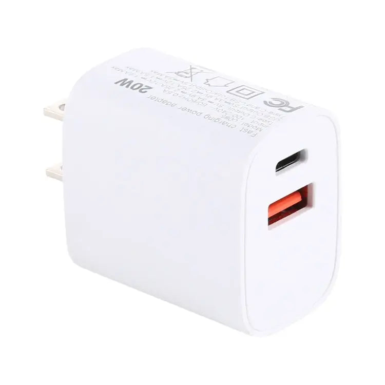T085 20W USB + Type-C Fast Charging Travel Power Adapter EU Plug IP8G0711EU IP8G0711US - IP8G0711US