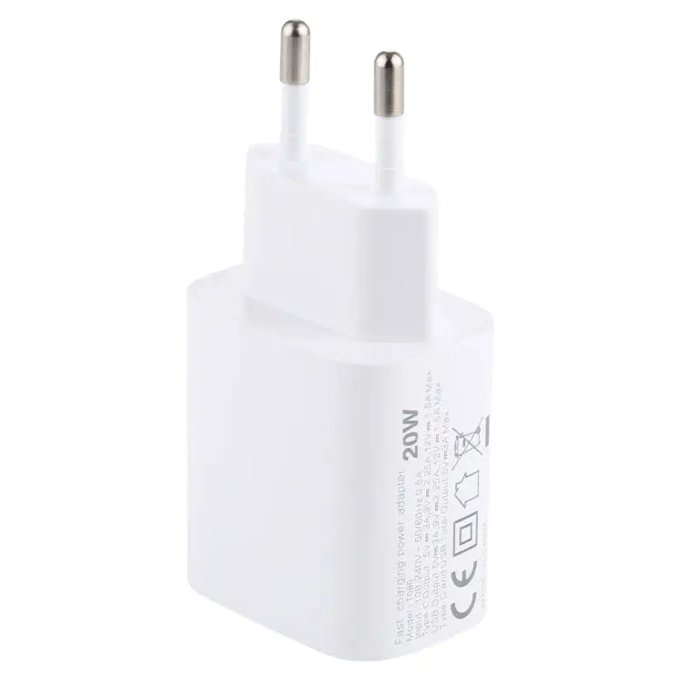 T085 20W USB + Type-C Fast Charging Travel Power Adapter EU Plug IP8G0711EU IP8G0711US