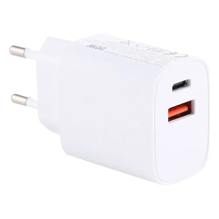 T085 20W USB + Type-C Fast Charging Travel Power Adapter EU Plug IP8G0711EU IP8G0711US - IP8G0711EU