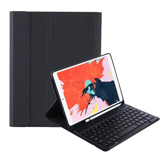 T098B Candy Color Skin Feel Texture Bluetooth Keyboard Leather Case with Pen Holder T098B for iPad Air 11 2024 / 2025