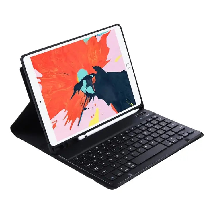 T098B Candy Color Skin Feel Texture Bluetooth Keyboard Leather Case with Pen Holder T098B for iPad Air 11 2024 / 2025