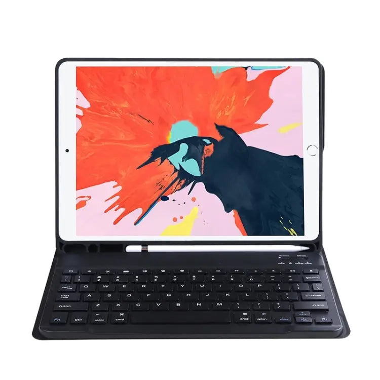 T098B Candy Color Skin Feel Texture Bluetooth Keyboard Leather Case with Pen Holder T098B for iPad Air 11 2024 / 2025