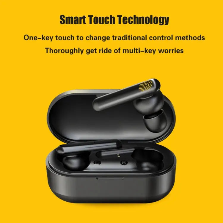 T10 Mini Touch Control Hifi TWS Wireless Bluetooth Earphones With Mic & Charger Box - Apple Accessories