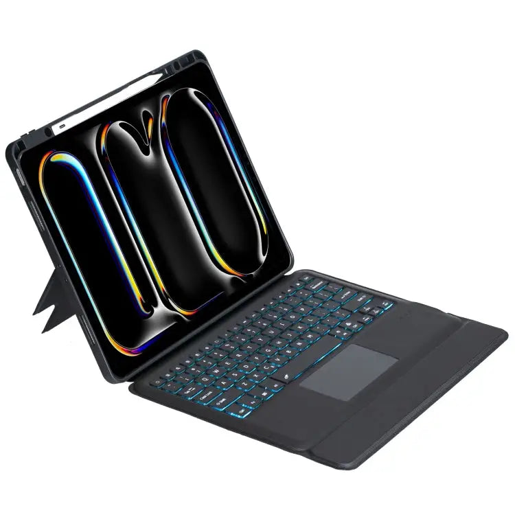 T14B-AS Detachable Rotating Backlit Touch Bluetooth Keyboard Case For iPad Pro 13 2024 For iPad Pro 13 2024 - For iPad