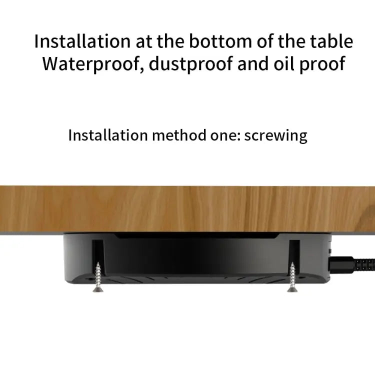 T16 10W Long-distance Air-tight Magnetic Wireless Charger for Desktops Within 30mm Thickness - T16