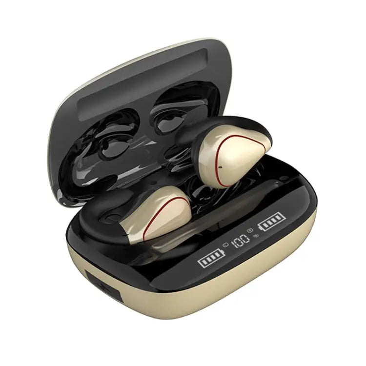 T20 TWS Bluetooth 5.0 Touch Wireless Bluetooth Earphone with Three LED Battery Display & Charging Box Support Call &