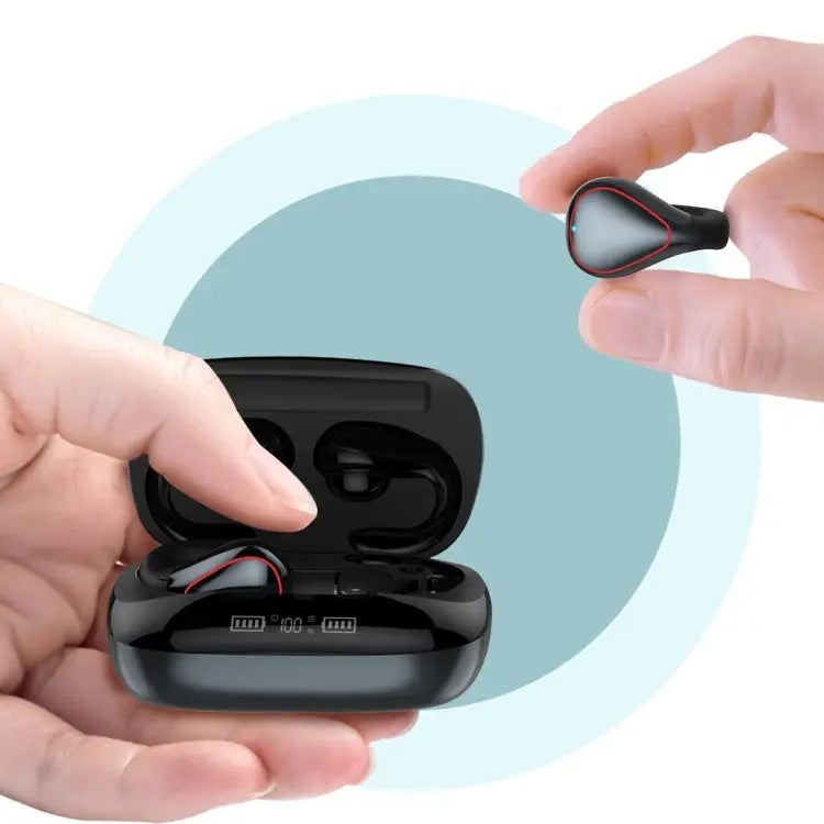 T20 TWS Bluetooth 5.0 Touch Wireless Bluetooth Earphone with Three LED Battery Display & Charging Box Support Call &