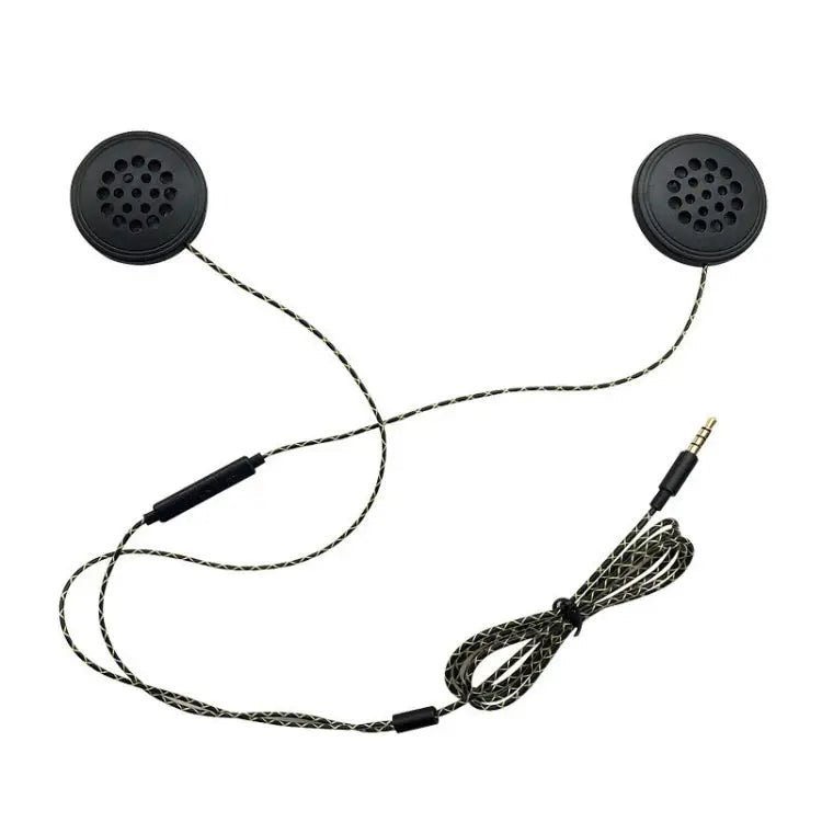 T33 3.5mm Interface Music Call Motorcycle Helmet Wired Headphone Length: 1.2m - Apple Accessories