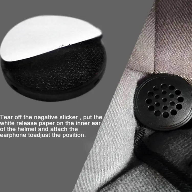 T33 3.5mm Interface Music Call Motorcycle Helmet Wired Headphone Length: 1.2m - Apple Accessories