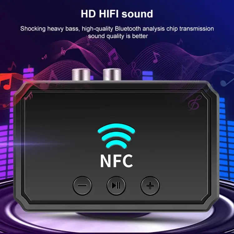 T36 NFC Bluetooth 5.0 Receiver Transmitter Headset Car Audio Player - Apple Accessories