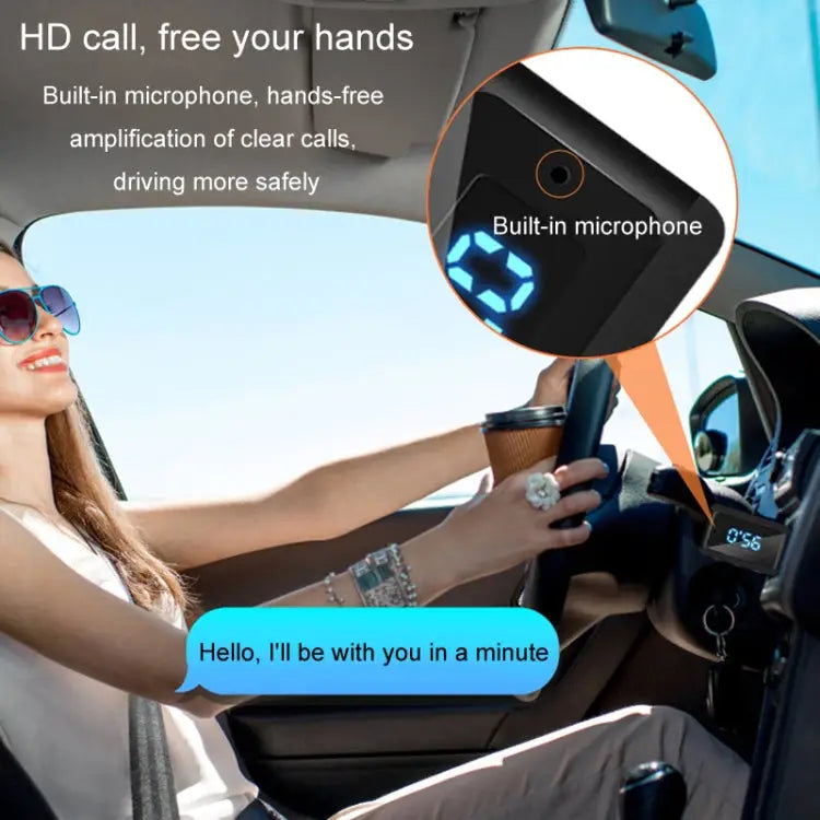 T60 Bluetooth 5.3 Audio Receiver Transmitter Car Radio USB FM Bluetooth Receiver T60 2 in 1 - T60 2 in 1 - Apple