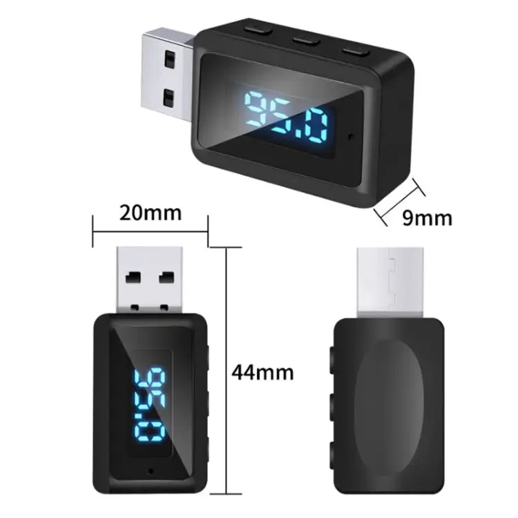 T60 Bluetooth 5.3 Audio Receiver Transmitter Car Radio USB FM Bluetooth Receiver T60 2 in 1 - T60 2 in 1 - Apple