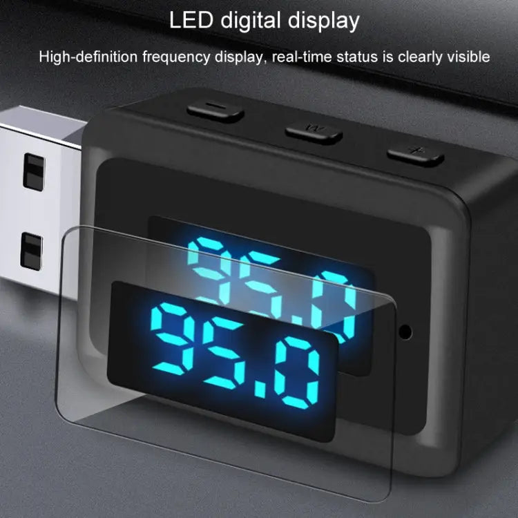 T60 Bluetooth 5.3 Audio Receiver Transmitter Car Radio USB FM Bluetooth Receiver T60 2 in 1 - T60 2 in 1 - Apple