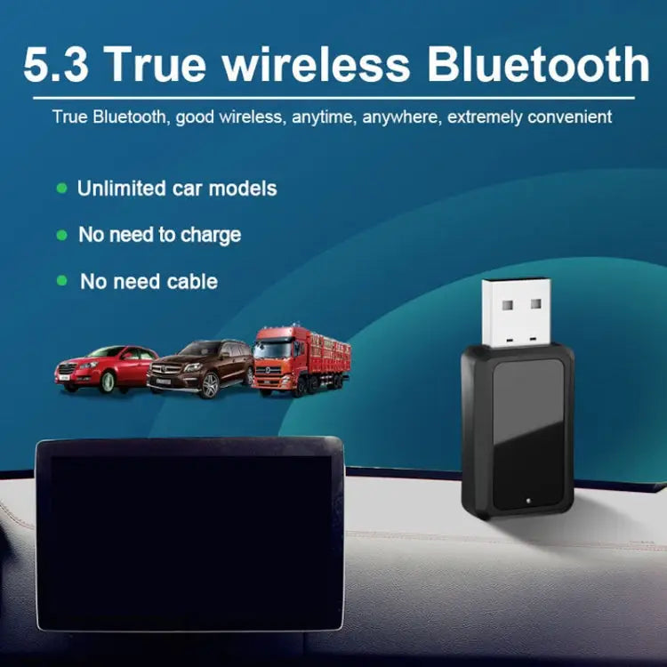 T60 Bluetooth 5.3 Audio Receiver Transmitter Car Radio USB FM Bluetooth Receiver T60 2 in 1 - T60 2 in 1 - Apple