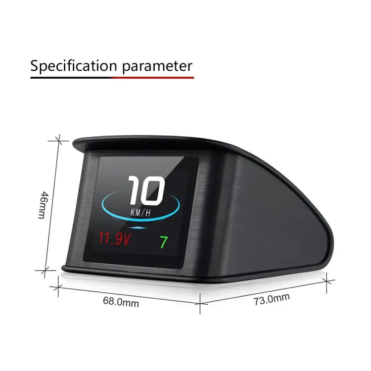 T600 HUD 2.2 inch Car GPS Smart Digital Meter with TFT LCD Multi-color Speed & Driving Distance / Time & Voltage