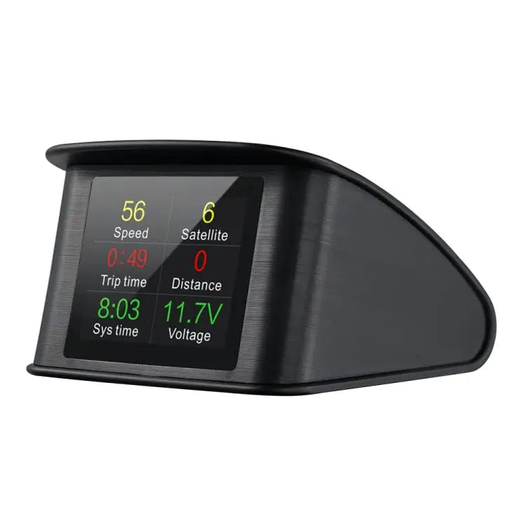 T600 HUD 2.2 inch Car GPS Smart Digital Meter with TFT LCD Multi-color Speed & Driving Distance / Time & Voltage
