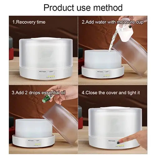T700 Remote Control Clear White Air Humidifier Automatic Alcohol Sprayer Essential Oil Diffuser Ultrasonic Mist Maker