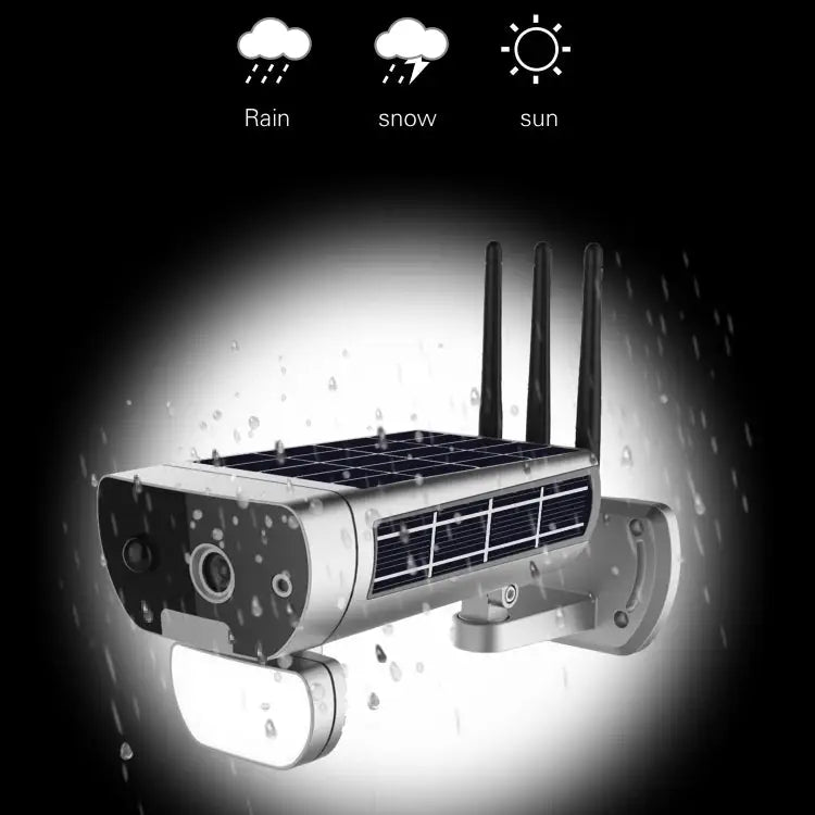 T8 1080P Full HD Solar Battery Ultra Low Power Sound Light Alarm Network Camera Support Motion Detection Night Vision