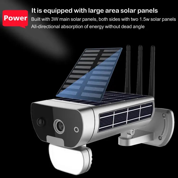 T8 1080P Full HD Solar Battery Ultra Low Power Sound Light Alarm Network Camera Support Motion Detection Night Vision