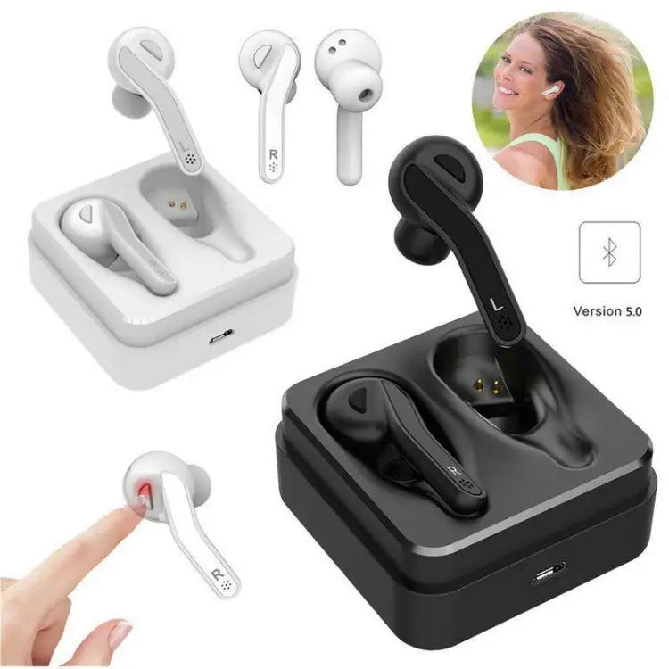T88 Mini Touch Control Hifi Wireless Bluetooth Earphones TWS Wireless Earbuds with Charger Box - Apple Accessories