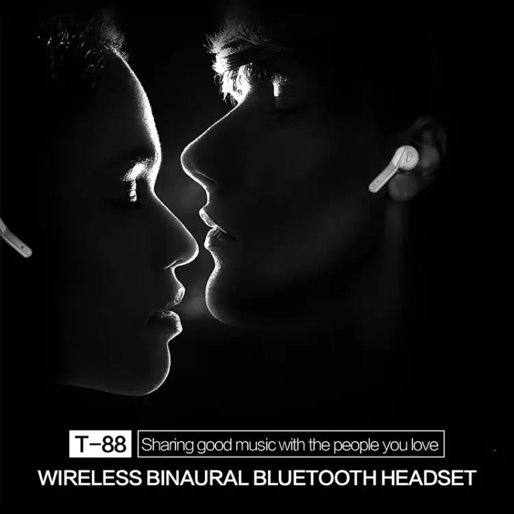 T88 Mini Touch Control Hifi Wireless Bluetooth Earphones TWS Wireless Earbuds with Charger Box - Apple Accessories