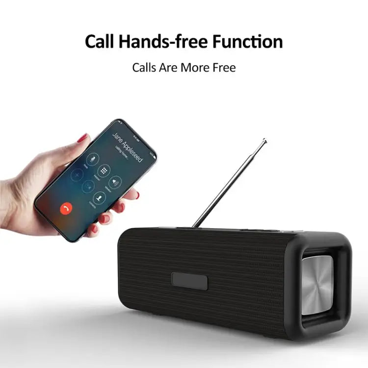 T9 Wireless Bluetooth 4.2 Speaker 10W Portable Sound Box FM Digital Radio 3D Surround Stereo Support Handsfree & TF &