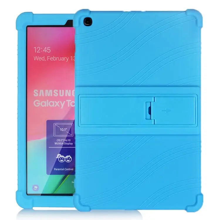 Tablet PC Silicone Protective Case with Invisible Bracket For iPad 10.2 / 10.5 For iPad mini 3 / 2 / 1 For Galaxy Tab