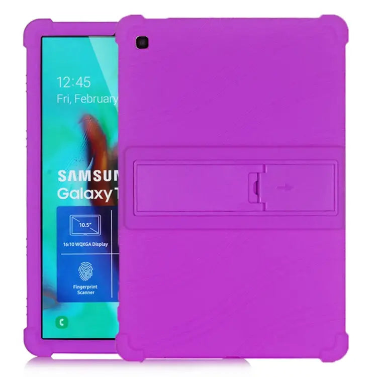 Tablet PC Silicone Protective Case with Invisible Bracket For iPad 10.2 / 10.5 For iPad mini 3 / 2 / 1 For Galaxy Tab