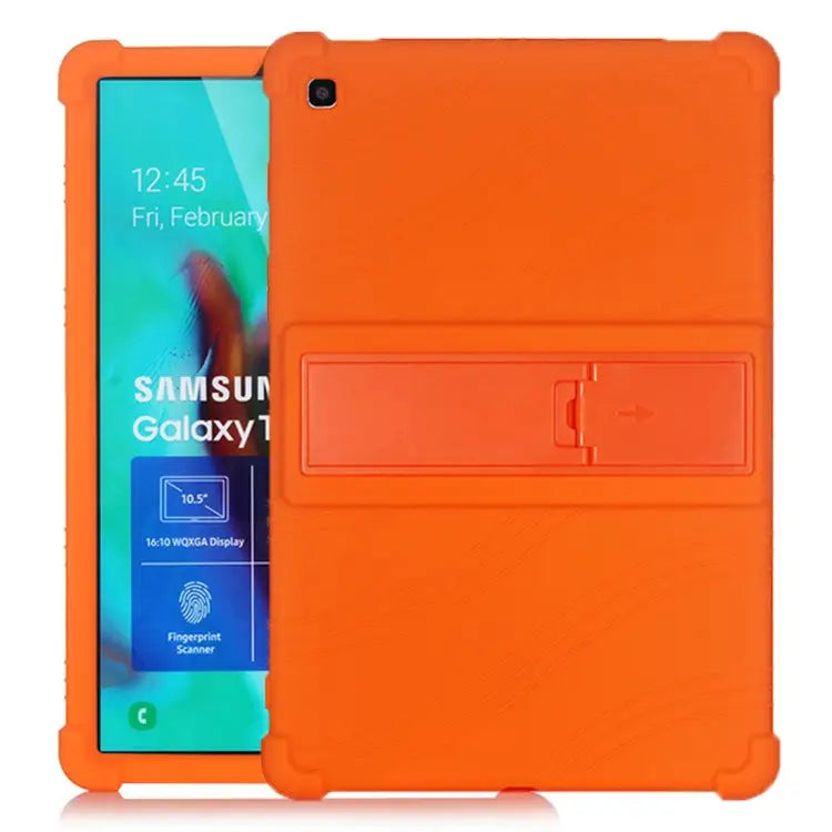 Tablet PC Silicone Protective Case with Invisible Bracket For iPad 10.2 / 10.5 For iPad mini 3 / 2 / 1 For Galaxy Tab