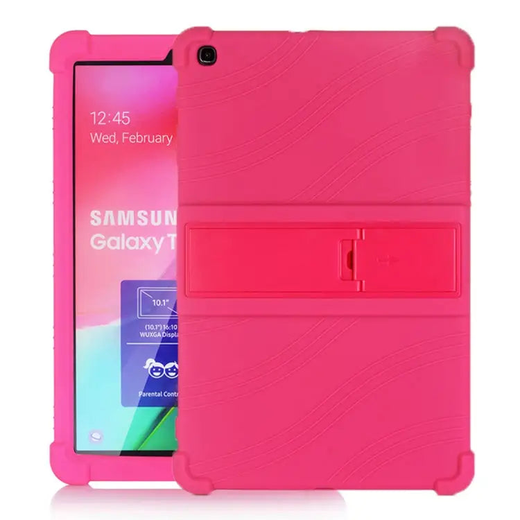 Tablet PC Silicone Protective Case with Invisible Bracket For iPad 10.2 / 10.5 For iPad mini 3 / 2 / 1 For Galaxy Tab