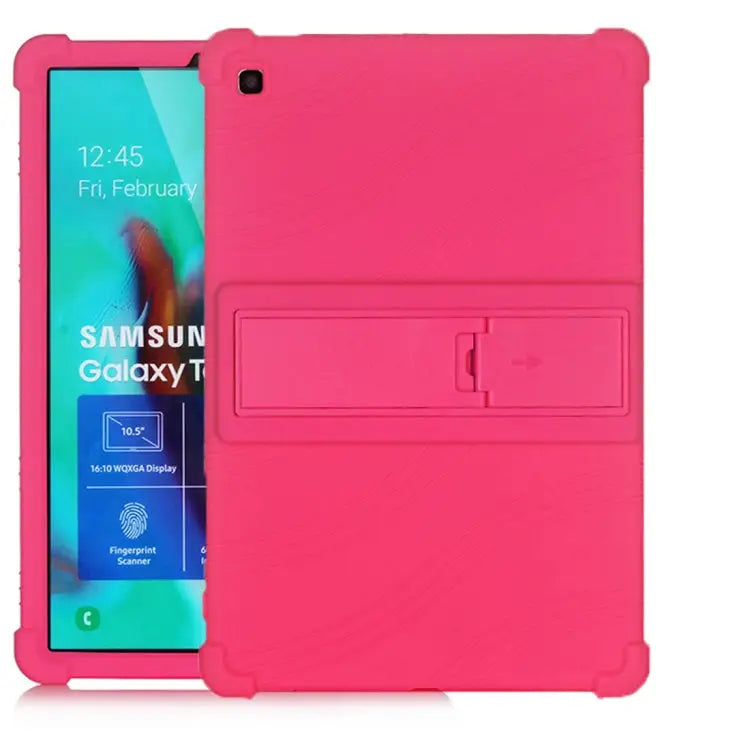 Tablet PC Silicone Protective Case with Invisible Bracket For iPad 10.2 / 10.5 For iPad mini 3 / 2 / 1 For Galaxy Tab