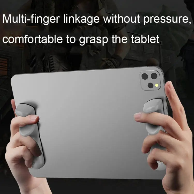 Tablet Stand Silicone Handle Grip Portable Tablet PC Gaming Auxiliary Finger (Gray) - (Gray)