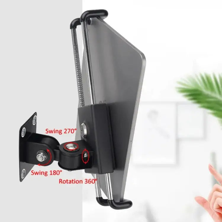Tablet Wall Mount Holder Angles Adjustment Aluminum Alloy Mount With Anti Theft Security Lock With Lock Short Arm