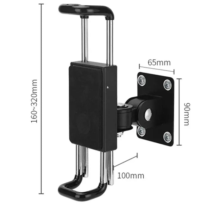 Tablet Wall Mount Holder Angles Adjustment Aluminum Alloy Mount With Anti Theft Security Lock With Lock Short Arm
