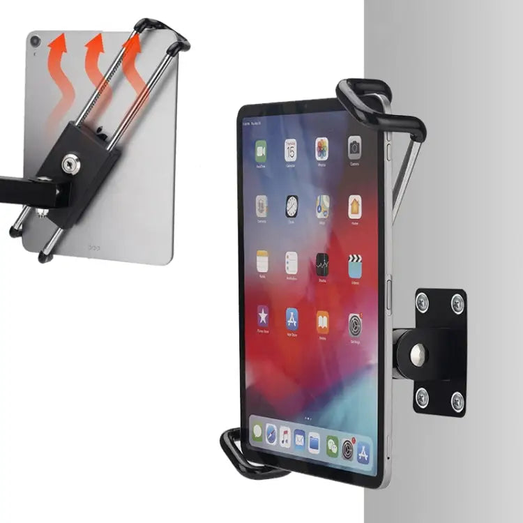 Tablet Wall Mount Holder Angles Adjustment Aluminum Alloy Mount With Anti Theft Security Lock With Lock Short Arm