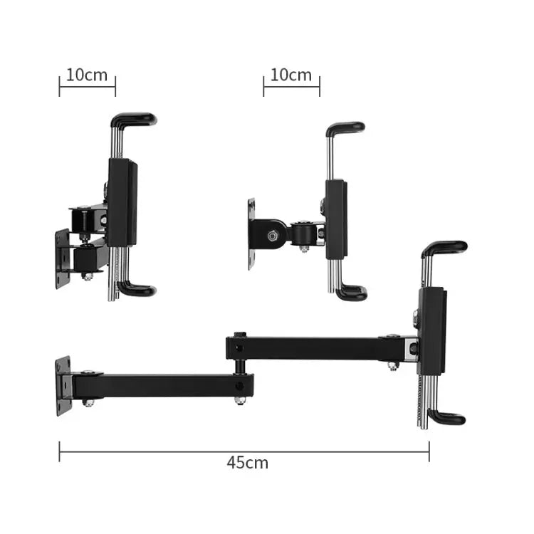 Tablet Wall Mount Holder Foldable Extendable Aluminum Alloy Mount With Anti Theft Security Lock With Lock Long Arm