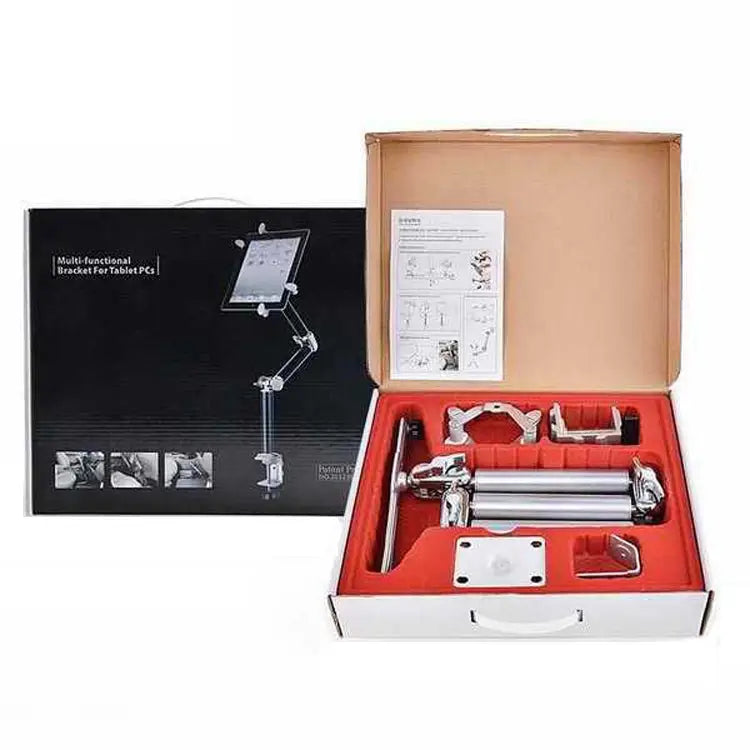 TB-03 Aluminum Alloy Tablet PC Stand Lazy Bedside Desktop Folding Camera Microphone Stand TB-03 - TB-03 / Silver