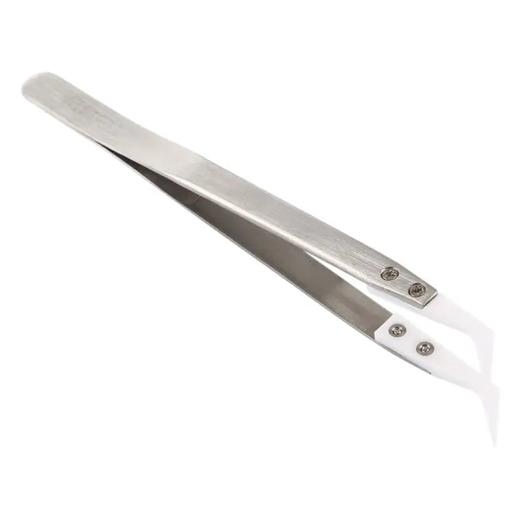 TC-14W Stainless Steel High Temperature Resistance Ceramic Tip Elbow Tweezers TC-14W - TC-14W