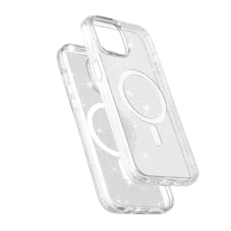 Terminator Style Glitter Powder MagSafe Magnetic Phone Case For iPhone 15 - Apple Accessories