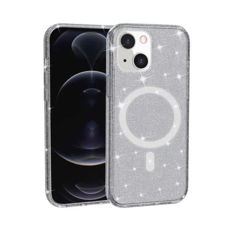 Terminator Style Glitter Powder MagSafe Magnetic Phone Case For iPhone 13 Pro Max For iPhone 13 Pro For iPhone 13