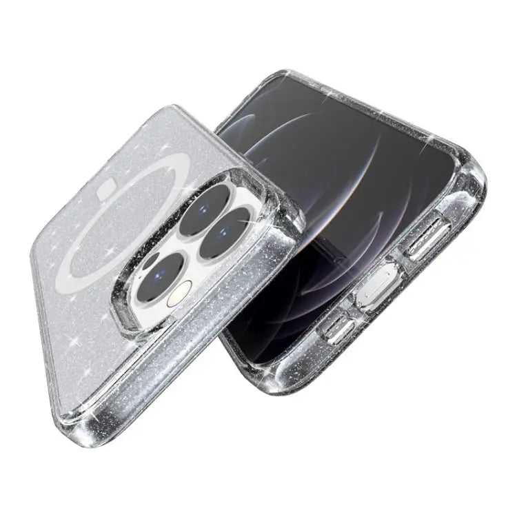 Terminator Style Glitter Powder MagSafe Magnetic Phone Case For iPhone 13 Pro Max For iPhone 13 Pro For iPhone 13