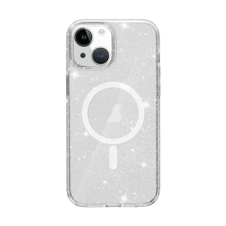 Terminator Style Glitter Powder MagSafe Magnetic Phone Case For iPhone 15 - Apple Accessories