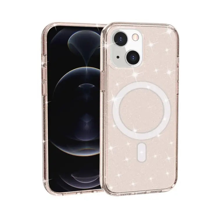 Terminator Style Glitter Powder MagSafe Magnetic Phone Case For iPhone 13 Pro Max For iPhone 13 Pro For iPhone 13